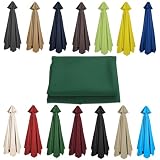 200 cm 2,7 m 300 cm Paraplu Vervanging Parasol Luifel, UV50+, Waterdicht, 6/8 Ribben Paraplu Vervanging Doek Tuinluifel Cover Vervanging Cover (Kleur: Groen, Maat: 8 ribben - 3 m (9,8ft))