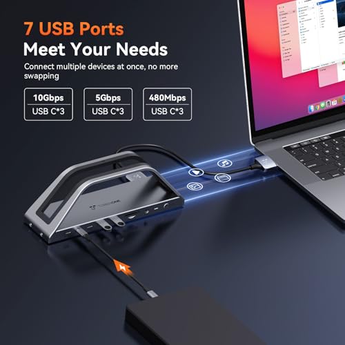 Station d'accueil double moniteur pour MacBook triple affichage haute résolution