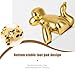COQIRAUSEN Balloon Monkey Statues Gold Small Figurine Home Decor, Ceramic Cute Sculpture Decorative Ornament Modern Collectible Accent for Living Room, Shelf, Office Desktop, Cabinets, Nightstand