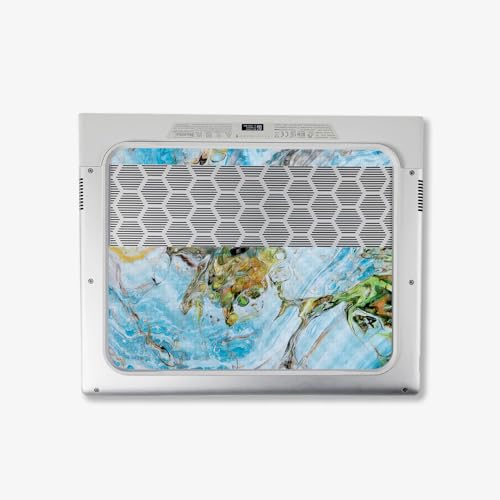 Image of MightySkins Carbon Fiber Skin Compatible with Alienware X14 R2 (2023) Full Wrap Kit - Island Swirl | Protective, Durable Textured Carbon Fiber Finish | Easy to Apply & Change Styles | Made in The USA