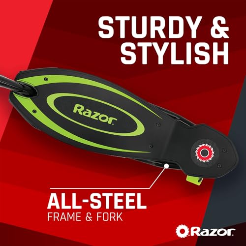 Razor Power Core E90 Electric Scooter with Hub Motor, Push-Button Throttle for Kids 8+