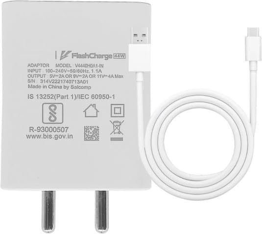 44W 44 Watt Fast Flash Charger 2.0 Adaptor with Fast Charging Type C Cable - (White) (B0DFTYG56S) Amazon Price History, Amazon Price Tracker