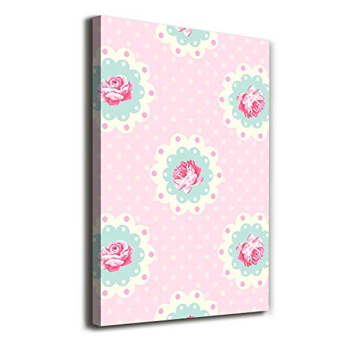 Impression sur toile fleurs et plantes rose pour salon élégant Tulup