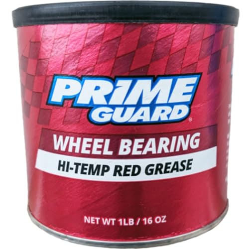Prime Guard Red Hi-Temp Wheel Bearing Grease - 16oz (Pack of 12)