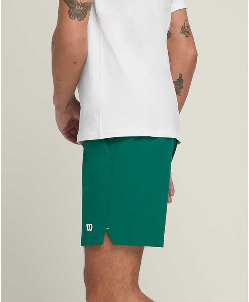 WILSON Team Short Courtside 7" Men's Shorts Green PE 2024