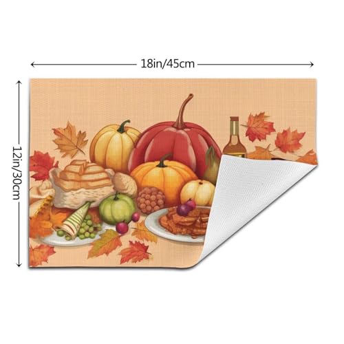 Sets de table Haapy lavables pour protéger la table des taches