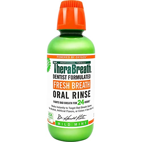 Therabreath Fresh Breath Dentist Formulated Oral Rinse, Mild Mint, 16 Ounce (Pack Of 2) #TOP2