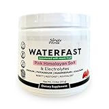 Simply Primal WATERFAST Monk Fruit Keto Electrolyte Powder for Fasting and Hydration- Strawberry Watermelon Flavor | Pink Himalayan Salt (Sodium), Potassium, Magnesium, Calcium | Sugar Free