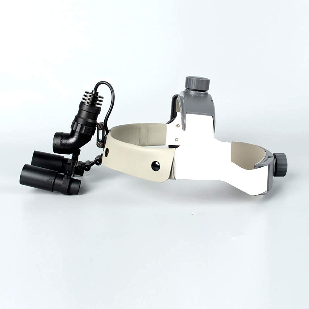 Lupas Dentales De Aumento 4X 5X, Lupas Quirúrgicas Binoculares, Linterna Frontal Quirúrgica Led De 5W, Diadema Dental, Ampliamente Utilizadas En Odontología, Cirugía Estética Y Laboratorio.