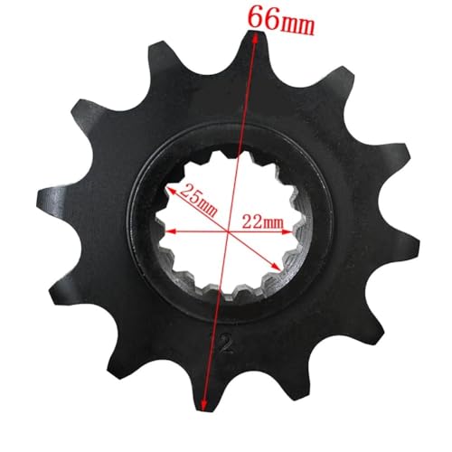Pignon avant moto 12T pour éviter l'usure de chaîne de transmission - 2