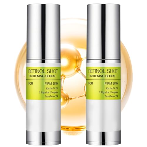 Sérum Retinol Antiarrugas,2pcs Serum Retinol Crema Facial Reafirmante,Retinals Shot Tightening Booster,Serum Retinols Facial,Sérum Reafirmante Retinalss Shot,l Anti-Age Retinolss Boost Cremas,30ml