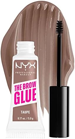 NYX PROFESSIONAL MAKEUP The Brow Glue, Extreme Hold Tinted Eyebrow Gel - Taupe