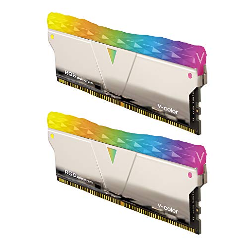 v-Color Prism Pro RGB Series RGB LED Enhancement Kit Silver Copper Alloy Desktop Module 2 x RGB Filler Kit (TY-E6PYSWK) - Perfect Your RGB System Build