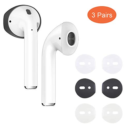 {Fit in Case}Silicon airpods Tips Ear Skins and Covers Replacement Anti Slip Soft