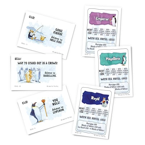 Late for The Sky Penguin-Opoly Juego de Mesa Familiar miniatura 4
