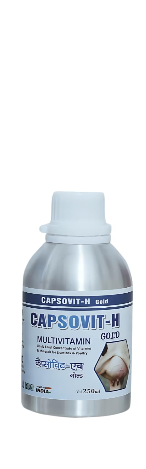 CAPSOVIT-H Gold Vitamin-H (BIOTIN) 100 mcg. Liquid Animal Feed Supplement for Cattle Caves Dogs/Cats and Birds (250 ML) (B0CF2BLZP6) Amazon Price History, Amazon Price Tracker