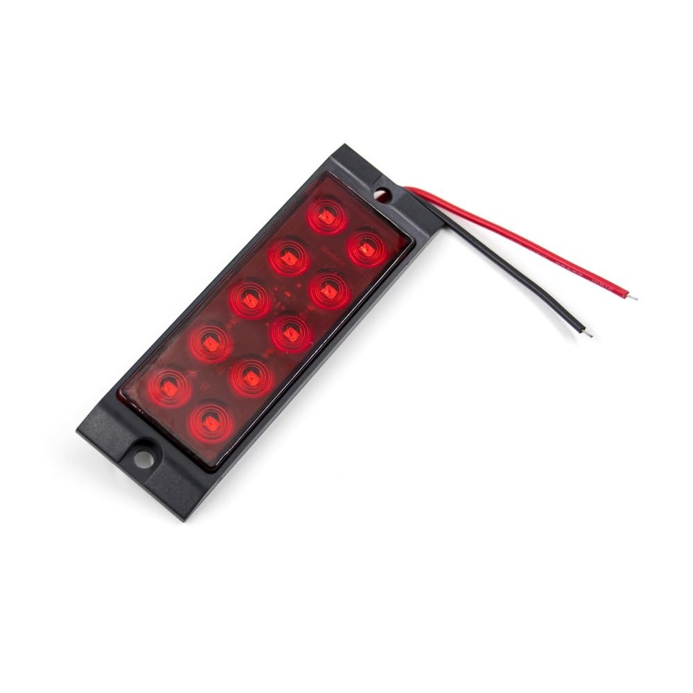 Zestaw 12V 24V boczne światła obrysowe ostrzegawcze tylne światło Auto samochodowe zewnętrzne ciężarówka z przyczepą żółte białe czerwone lampy(6pcs,White)