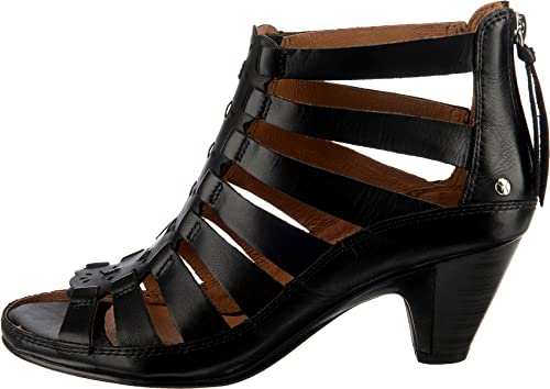 Pikolinos Leather Heeled Sandals Java W5A - Size 10.5-11 #TOP1