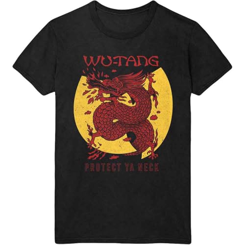 Wu-Tang Clan T Shirt Inferno Band Logo Nouveau Officiel Unisex Noir Size XL