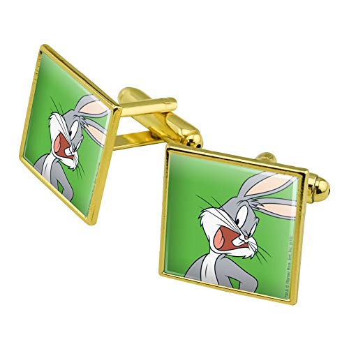 GRAPHICS & MORE Looney Tunes Bugs Bunny Square Cufflink Set - Silver or Gold