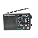 Weight: 8.0 oz (228 g) TECSUN R-909 AM/FM/SW1-7 9 Bands World Band Receiver Portable Radio (R-909)