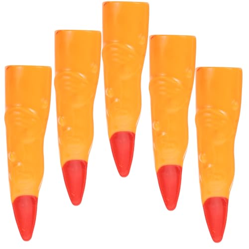 Abaodam Festival Fingers 5pcs Plastic Finger Covers for Halloween Cosplay Realistic Look
