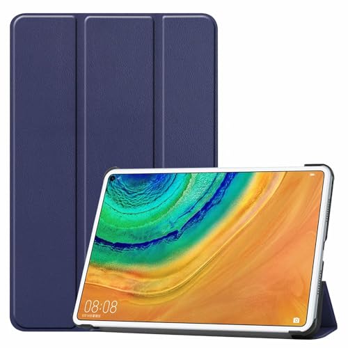 SZLONKOU Tablet Cover for Huawei Matepad Pro 10.8 MRX-W09/W19(2019 Release), Ultra Slim Folio Stand Lightweight Leather Case for Huawei Matepad Pro 10.8 2021 MRR-W29/W39 (KST-Dark Blue)