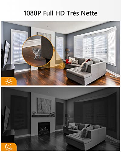 imou 2022 version caméra surveillance wifi intérieure caméra 360° connectée smartphone 1080p avec détection humaine ai suivi intelligent sirène audio bidirectionnel compatible alexa pour bébé/animaux