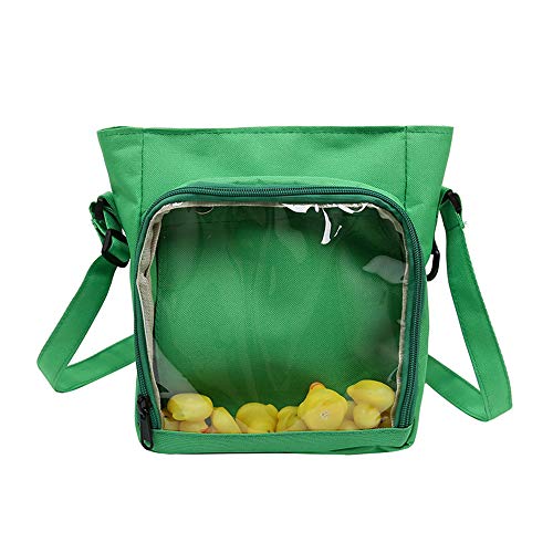 AlwaySky Femme Ita Sacs bandoulière Fenêtre transparente Sacs portés main PVC DIY Sacs portés épaule Portefeuille Shoulder Bag Vert Cover