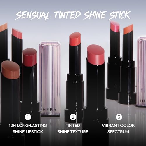 HERA Sensual Tinted Shine Stick 3.5g #105 BOYISH | 12HR Long-lasting Lipstick, Sheer & Buildable Lip Tint Stain, Hydrating Formula with Vitamin E, Smooth Finish and Luxurious Korean Makeup - Image 4