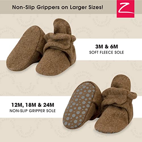 Zutano unisex-baby Cozie Fleece Baby Booties With Grippers