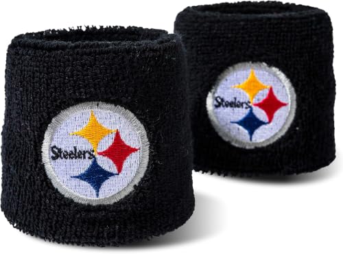 Image of Franklin Sports NFL Team Logo Wristbands - Pair of Youth Wristbands for Costumes and Uniforms
