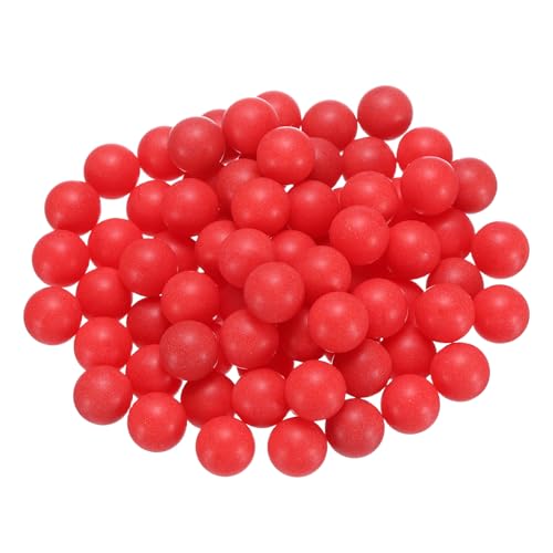 uxcell 100pcs PP Plastic Bearing Balls 12mm Solid Plastic Balls, G2 Precision Bearing Ball Frosted Surface, Red