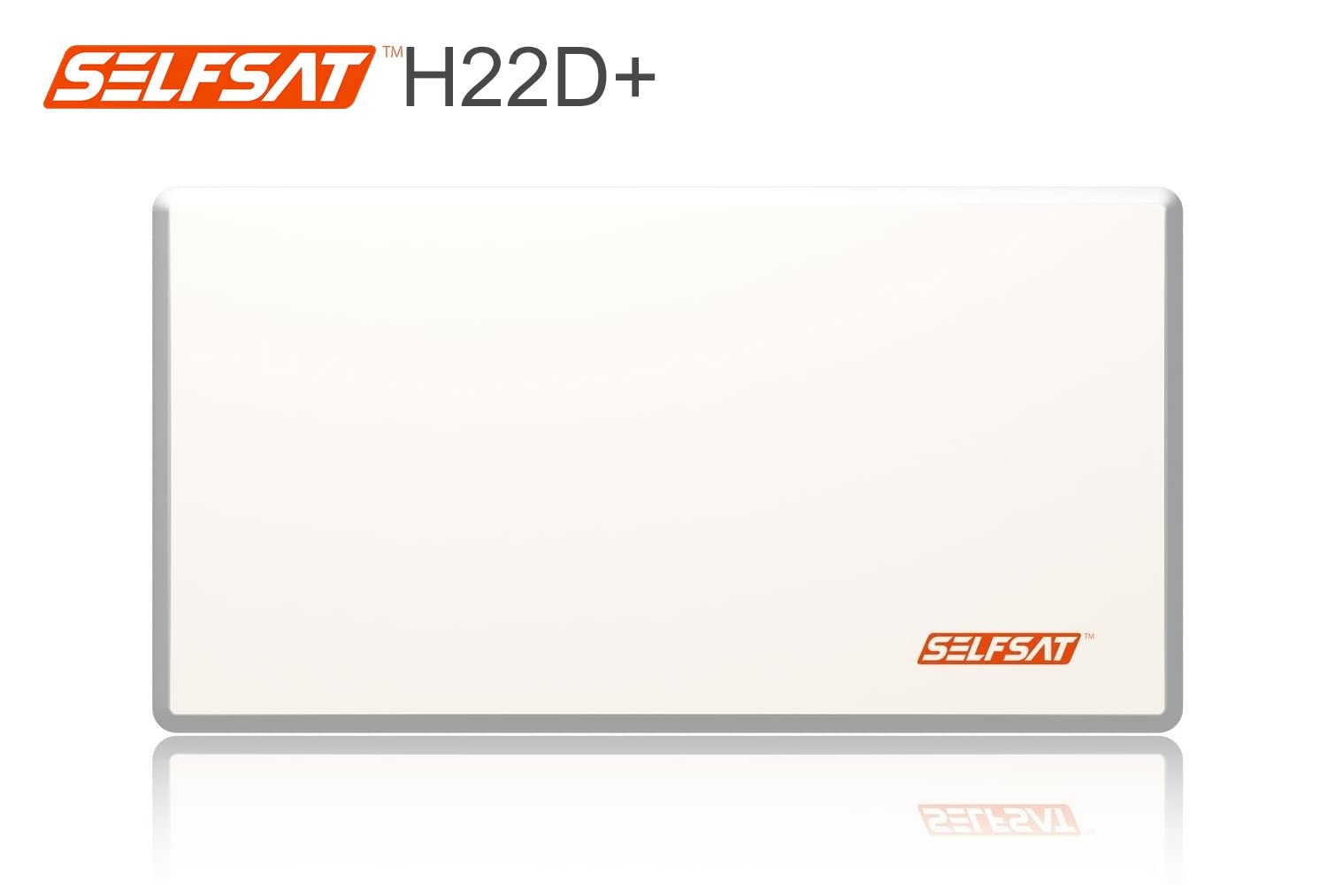 Selfsat H22D+ 1 TV SAT Antenne plate + passe-fenêtre professionnel + câble Full HD 4K