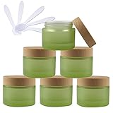 ✈【TAILLE PROTABLE】--- Ø 59 mm x 59 mm Hauteur. Petit pot cosmétique vide pour remplir ou décanter des produits cosmétiques crèmes, etc. pour des échantillons, pour le partage ou pour les voyages.