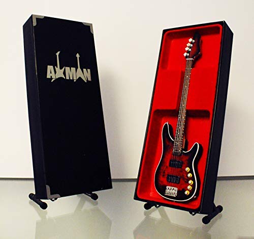 AXMAN Roger Glover (Violet foncé) : Vigier – Réplique de Guitare Miniature – Cadeaux musicaux – Ornement Fait à la Main