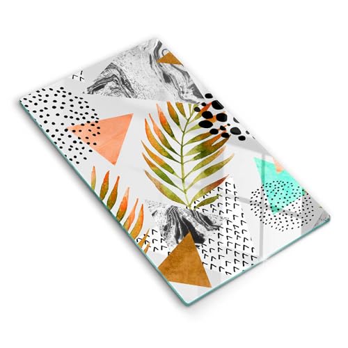 Planche à découper 30x52cm multifonctionnelle en matériau résistant boho - 2