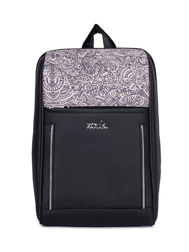 Image of ZOUK Olina Daypack for Women - Convertible Backpack with Laptop & iPad Compartments | Stylish Handcrafted Office & Travel Bag with Water-Resistant Lining & Dual Straps |