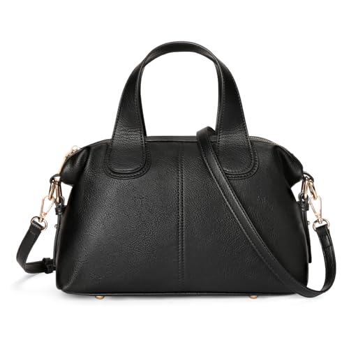 FALAN MULE Satchel Tote Bag Top Handle Handbag Designer Crossbody Bag Vegan Leather Shoulder Purse with Adjustable Strap