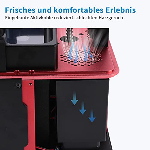 ELEGOO Mars 2 Pro Mono MSLA 3D Drucker, 6 Zoll 2K LCD UV-lichthärtender Resin 3D Drucker mit schnelle Druckgeschwindigkeit und Druckgröße 129x80 x160mm/5,1x3,1x6,3 Zoll - 5