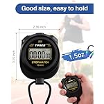 Simple Stopwatch Timer - Easy to Use, Set Up, Read, and Carry - Large Display - On/Off, AAA Battery - Ideal for Coaches, Track and Field, Soccer Referees, Sports, Classroom - Image 5