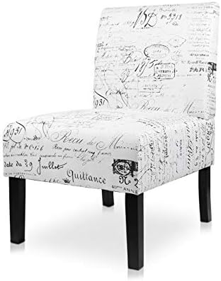 AODAILIHB Armless Accent Chair Modern Fabric Printing Leisure Chair Single Sofa Deco Living Room Bedroom Office Armless Chair