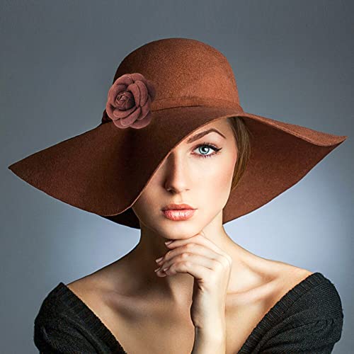 Image of Set of 6 Camellia Brooch Camellia Corsage Fabric Flower Hair Clip Artificial Flower Brooches Lapel Pin for Hat Bag Dress Suit, Exquisite Gifts for Women Girls Type 1