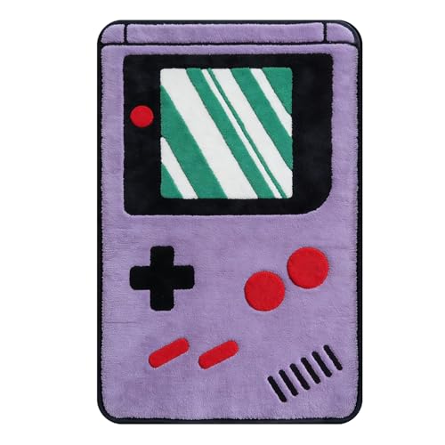 Fychuo Gaming Teppich, Game Boy Controller Design Fußmatte (40x60cm), Lustiger Türmatte für Jugendzimmer & Gaming Room, Kleiner Teppich für Jungen & Gamer als Deko