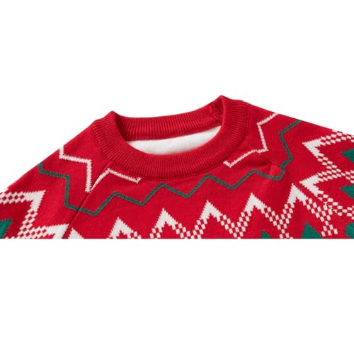 Image of Ugly Christmas Sweater for Girls Funny Xmas Knit Pullover Shirts Kids Child Holiday Jumper Tops Outfit 2-14 Years