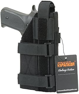 EXCELLENT ELITE SPANKER Pistol Universal Adjustable for Holster G17 G18 G19 G26 G34 M1911 XD-45acp CZ P-10C (Black)