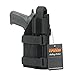 EXCELLENT ELITE SPANKER Tactical Adjustable Pistol Holster for M1911 G17 G18 G19 G26 G34 XD-45acp CZ P-10C(Black)