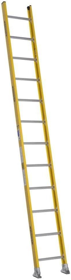 Werner, 7112-1, Straight Ladder, H 12 Ft., Fiberglass