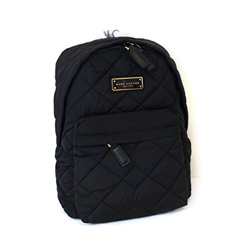 MARC JACOBS black quilted backpack