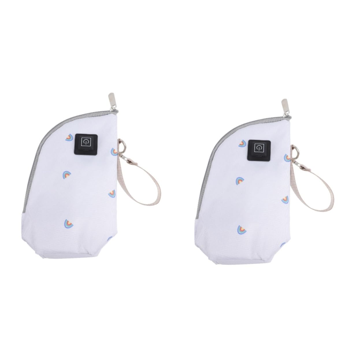 VICASKY 2pezzi Bottle Warmer Termico Borsa Porta Biberon Da Viaggio Scaldabiberon Per Auto e Casa Mantiene Latte e Bevande Calde Chiusura Con Zip Rainbow